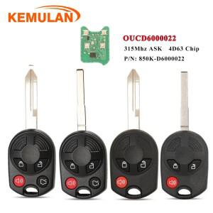 KEMULAN 315 433Mhz 포드 C- Edge Escape Focus Lincoln Mazda Mercury OUCD6000022 송신기 ID63 4BT 용 원
