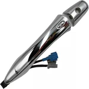 LSFDC 크롬 외부 전면 좌측 도어 핸들 키홀 OE 80640-1LA0D 장착 인피니티 QX56 2011-2013 2014-2020 닛산