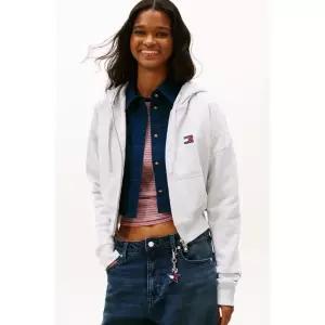 타미진스 여성 박시 크롭 후디 집업 T32G0TJC01TWT2 TOMMY JEANS 254525