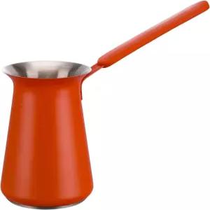 터키식 커피 포트 - 메이커 브리키 그리스식 아랍식 티 스토브탑용 세즈베/이브릭 400ml 서빙 5개