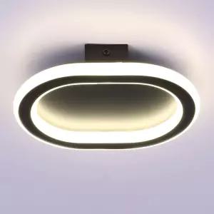 볼코드 12V 8인치 RV LED 천장 고정 장치 온/오프 스위치가 있는 실내 조명 16W 4000K 네이처 화이트 디밍