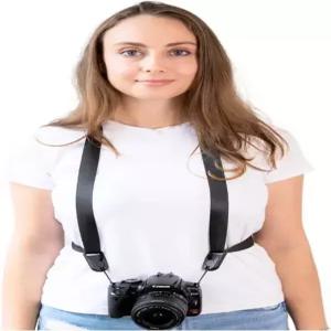 캠스트랩 보이저 - 캐논 니콘 소니 및 DSLR SLR 카메라와 호환되는 초경량 핸즈프리 쌍안경 블랙 여행