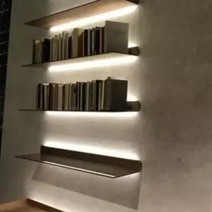 LED 벽선반 철제 블랙 조명 디스플레이 선반 컨트롤 터치
