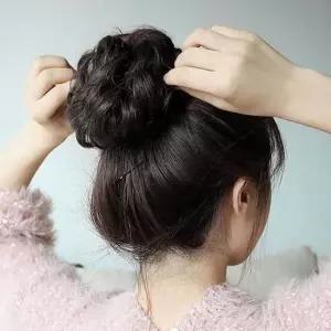 똥머리 가발 만두머리 업스타일헤어 묶음가발 올림머리가발