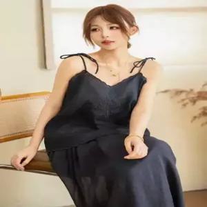 여자 이너 하계 린넨 자수 캐주얼조끼 조끼 나시 스몰 컬러 데끼 끈 admr2