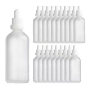 DIY 화이트 잠금캡 스포이드 불투명 공병 향수 50ml 20개