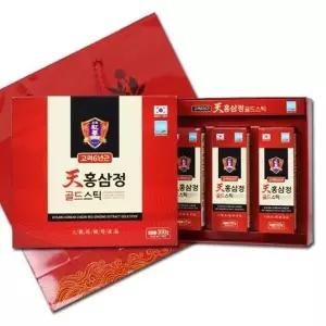유로메디 대한홍삼진흥공사 고려6년근 천홍삼정 골드스틱 10g x 30개 홍삼 명절선물 선물세트