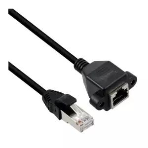 RJ45 포트 연장 케이블 CAT8 5M 브라켓 장착형 데스크탑 노트북 인터넷 모뎀 공유기 허브 랜카드