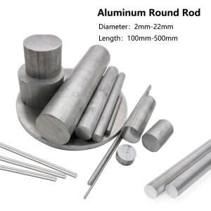 1/5pcs 2mm 10mm 12mm-22mm 직경 알루미늄 막대 금속 가공 긴 100mmto500mm 용