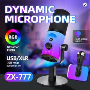 PC 마이크 노이즈 캔슬링 XLR 다이나믹 베이스 (게이밍  라이브  컴퓨터 사운드 카드  휴대폰 핸드폰용)