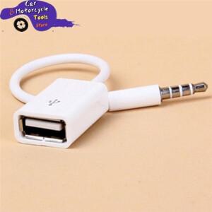 차량용 MP3 수 AUX 오디오 플매트 카펫 러그 잭-USB 2.0 암 변환기 케이블 코드  SHIDWJ  3.5mm  14.5cm