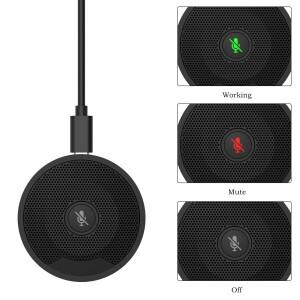 UM10 USB 회의용 마이크 360 ° 화상 게임 채팅을 위한 무지향성 콘덴서 PC