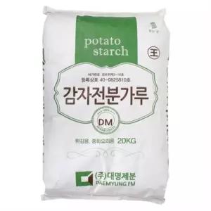 감자전분 20kg업소용 식당용 튀김요리 식자재 대용량 가루 탕수육