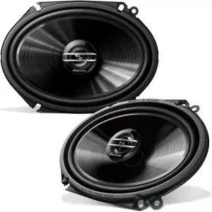 파이오니어 G 시리즈 TS-G6820S 6인치 x 8인치 양방향 스피커 페어 - 250W 최대 균형 잡힌 사운드 부드러운