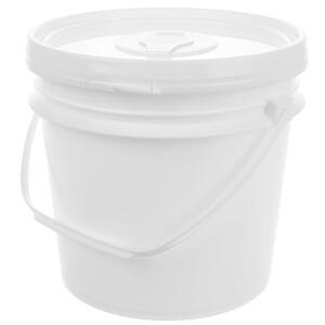 DOITOOL 휴대용 자동차 물티슈 디스펜서 대용량 리필 가능한 버킷 4L 습식 티슈 홀더 화이트, 20.3 x 19.1c