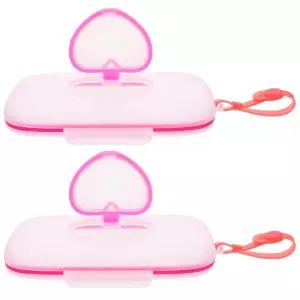 Healifty 아기 물티슈 디스펜서 박스, 휴대용 파우치 케이스, 벨트 클립 포함, 이동 중에도 사용할 수 있는