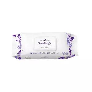 Young Living Seedlings 아기 물티슈, 72개입 | 어린이를 위한 부드러운 케어 피부 모이스처라이저 수분 공
