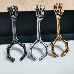 반지 홀더 디자인 클립 손가락 고급 골드 실버 악세사리 잡지 블랙 담배 선물 흡연 해골