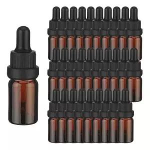 DIY 향수용기 블랙 잠금캡 스포이드 브라운 공병 5ml 30개