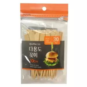 대나무 다용도 꽂이10cm 30개입 산적꽂이 꼬치