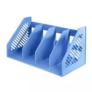 4단책꽂이 91091 청색 450x225x210x106mm 1개 사무실책꽂이 책상책꽂이 서류꽂이