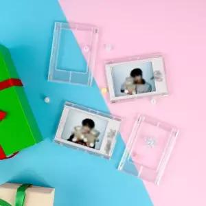 프레임 포토카드 투명 미니 자석액자 폴라로이드투명액자 폴라로이드액자 자석액자