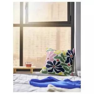 이케아 글란스헤그 쿠션 플로럴 멀티컬러 50x50cm