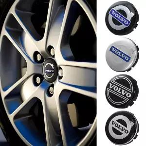 자동차휠캡 4 개 64mm 볼보 호환 배지 자동차 휠 센터 캡 XC60 V70 S60 XC90 S80 V40 XC70 V50 림 허브 커