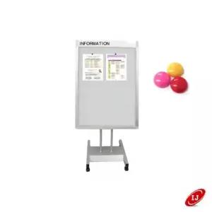 스탠드게시판 DS-1700 Light grey 650x1000자석부착식 탁상용액자 벽길이용액자 자석액자