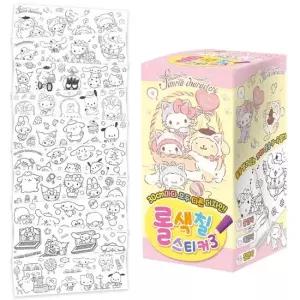 색칠놀이 산리오캐릭터즈 롤 색칠스티커 NO.3 칼라북 컬러링북