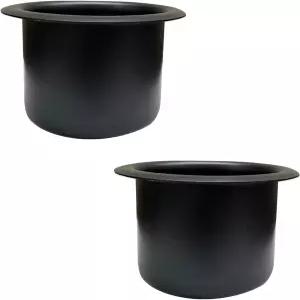 Ypoyney 2 PCS 컵 홀더 인서트 알루미늄 자동차 드롭인 대체 음료 캔 RV 보트 카 소파 리클라이너용 범용