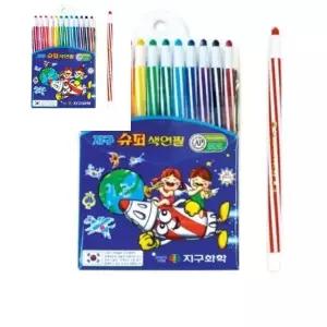 글라스메이트 12색 슈퍼샤프식색연필 미술색연필 박스 색연필드로잉 144개입 색연필그림 방과후미술