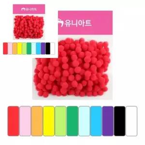 흰색 솜공 퐁퐁 폼폼장식 3개입 퐁퐁이 폼폼이 크리스마스폼폼이 팩 10mm
