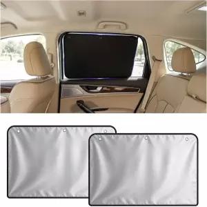측면 창문용 2PCS 31x20.27 차량용 차양 Suction Cup 전체 커버력과 냉방을 제공하며 운전/주차/캠핑용