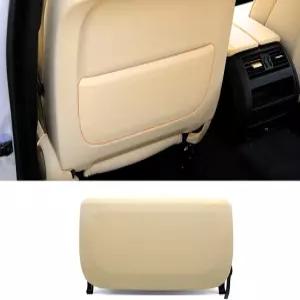 Jaronx BMW 시트 백 포켓 커버와 호환 정품 가죽 패널 등받이 교체 5 시리즈 F10 F11 F07 7 F01 F02 베이지