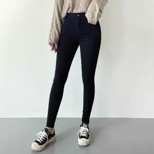 피치 기모 슬림핏 팬츠블랙 스키니 팬츠 (23645267A)