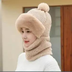 겨울 귀도리 바라클라바 목도리 밍크털 방한용품 방한모자 후드넥워머 일체형