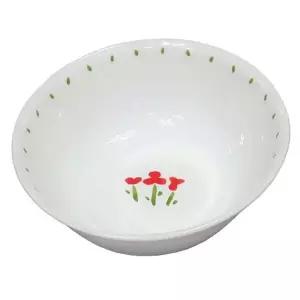 붉은꽃 도자기 냉면기 21.5cm 대접 면기 국수 국그릇 다용도 볼 식기