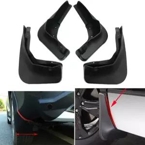 새로운 4pcs 블랙 컬러 전면 후면 자동차 머드 플랩 가드 스플래시 펜더 커스텀 핏 Toyota C-HR CHR 2017