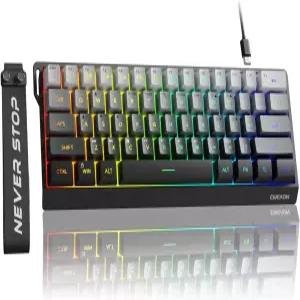 승광 EWEADN F6 60 게이밍 키보드 유선 RGB 백라이트 멤브레인 PBT 키캡 컴팩트 디자인 맥/윈 그라디언트