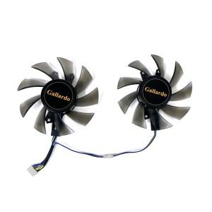 냉각 75mM 4핀 T 128015 MANLI GTX1660 Super Gallardo GTX 1660Ti 6G OC 비디오 카드 팬용 SU 쉘 GPU 팬