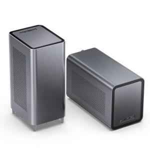N5 N4 N3 N2 N1 미니 NAS 케이스 ITX 알루미늄강판 지원 130mm CPU 쿨러 2개의 100×25mm 팬이 표준