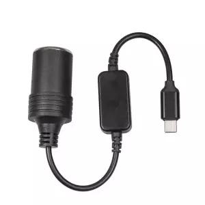 차량 냉장고 자동차 차박 캠핑 USB 및 타입 C 시가 라이터 소켓 남성-여성 어댑터 변환기 전자 액세서리