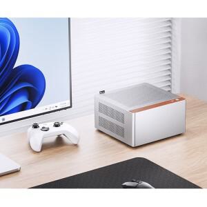 NV10 ITX 미니 데스크탑 케이스3.3mm 알루미늄 쉘/북미 검은 호두나무/ITX 버전/PCIE4.0 어댑터 케이블