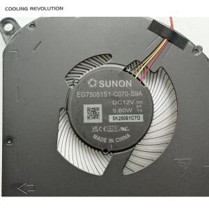 Gigabyte Aero X16 Copilot PC EG61H EG75051S1-C060-S9A 12V 9.60W용 새 원본 PC 노트북 CPU GPU 냉각 팬