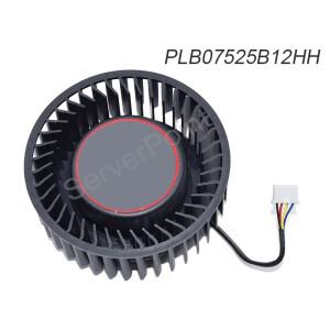 잘  쿨러 DC12V 1.20A 75mm 4핀 냉각 팬 PLB07525B12HH MSI RX Vega 56 8GB 64 비디오 카드 팬용