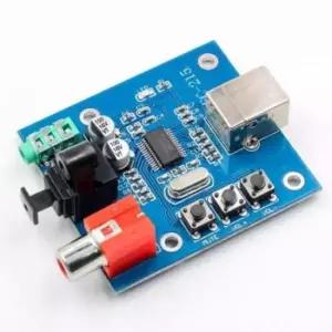 라즈베리파이 사운드카드 디코더 보드 DAC USB to S/PDIF PCM2704