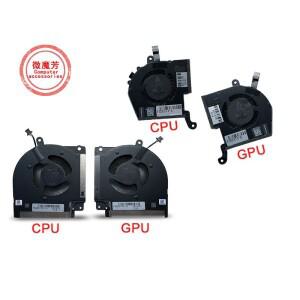 델에일리언웨어 X17 R1 R2 0X63JW 09DNWT 팬용  PC 노트북 CPU 냉각 팬