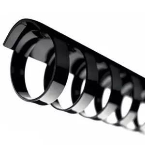 제본용 AU16ZO25 플라스틱링 14mm 100개 검정 노트만들기 플라스틱스프링 공책만들기