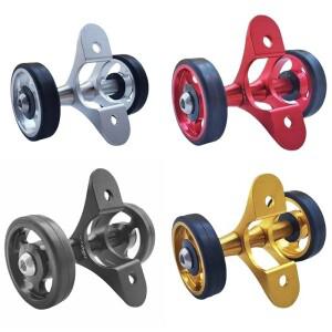 브롬톤 호환 머드가드 롤러 휠 용 초경량 자전거 Easywheel 알루미늄 간편한 설치 이중